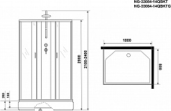 Niagara Душевая кабина Classic NG-33984-14QBKTG – фотография-18