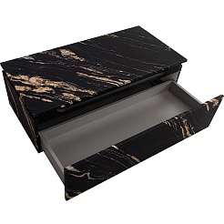 Cezares Тумба с раковиной Slider 100 с 2 ящиками подвесная чёрный фьюжн – фотография-21