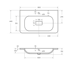 Cezares Тумба с раковиной Relax 80 подвесная дуб карамельный – фотография-12
