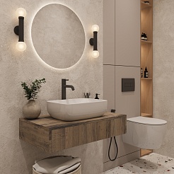 Зов Тумба с раковиной Токио 100 древесина аттик – фотография-13