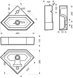 Onika Мебельная раковина Sanita luxe Line – фотография-3