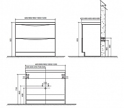 BelBagno Тумба с раковиной ANCONA-N 1200 Bianco Lucido – фотография-3