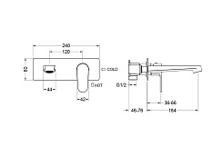 Aquatek Смеситель для раковины Оберон AQ1213CR хром – фотография-4