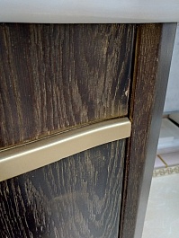 Misty Тумба с раковиной Агата 100 орех – фотография-4