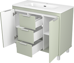 Brevita Тумба под раковину Risacca Pistachio 100 фисташковый – фотография-4