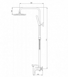 Raiber Душевая система R0810 – фотография-2