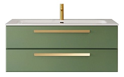 BelBagno Мебель для ванной Eco Cer-N 120 фисташковый софт CZR-8073-120 ручки сатиновое золото – фотография-3