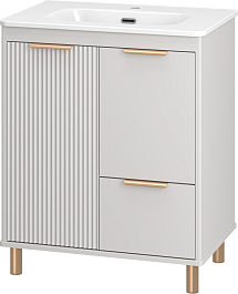 Brevita Тумба под раковину Risacca Crema 70 серая – фотография-3