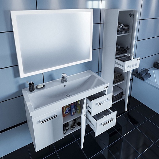 СанТа Тумба с раковиной Меркурий 80 – картинка-5