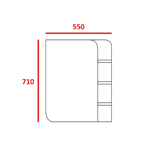 Merkana Мебель для ванной комнаты Ладья 55 L – фотография-4