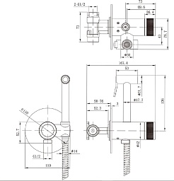 Allen Brau Смеситель с гигиеническим душем Liberty 5.33005-00 (с внутренней частью) хром – фотография-9