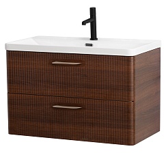 BelBagno Тумба под раковину Due 80 подвесная Noce – фотография-1