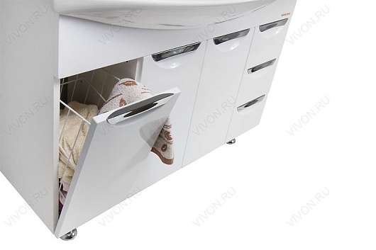 Водолей Тумба с раковиной Лира 105 венге с б/к – картинка-3