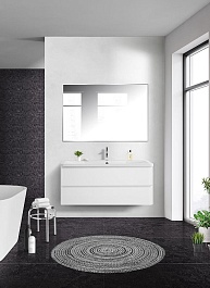 BelBagno Тумба под раковину Albano 120 подвесная Bianco Lucido – фотография-7
