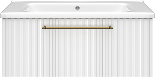 Brevita Тумба под раковину Alicante 90 подвесная белая – фото-1