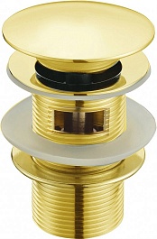 SantiLine Донный клапан SantiLine SL-107 с переливом золото – фотография-1