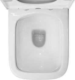 Azario Унитаз-компакт Alba AZ-8323 безободковый с бачком с сиденьем микролифт белый – фотография-13