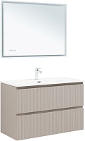 Aquanet Мебель для ванной Джейн (Flat) 100 подвесная бежевая матовая