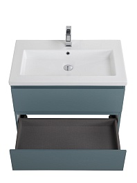BelBagno Тумба с раковиной Kraft 75 подвесная Голубой матовый – фотография-8