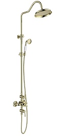 Aquatek Душевая система Классик AQ2563PG с термостатом, полированное золото – фотография-1