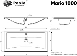 Бриклаер Тумба с раковиной Берлин 100 оникс серый с ручкой дуб золотой – фотография-16