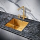 Milacio Мойка кухонная Denia 48 Steel золото брашированное – картинка-15