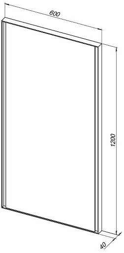 Allen Brau Зеркало Infinity 60/120 1.21020.BL черный – картинка-5