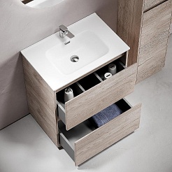 Sancos Тумба под раковину Libra Floor 70 дуб галифакс натуральный – фотография-3