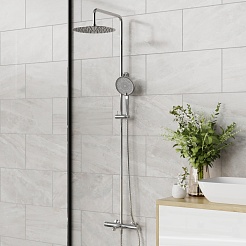 Paini Система душевая Cox 78CR687 с изливом, хром – фотография-2