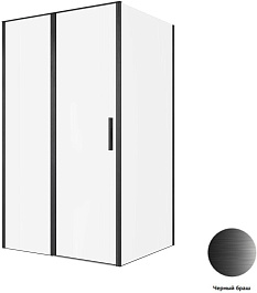 Allen Brau Душевой уголок Priority 120x80 3.31033.BBA/3.31042.BBA чёрный браш – фотография-5