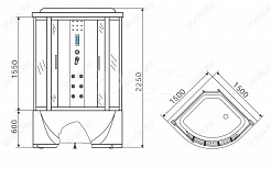 Erlit Душевой бокс ER4350TS-EXC2 – фотография-2