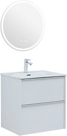 Aquanet Мебель для ванной Вита 60 Flat подвесная белая матовая – фотография-1