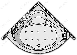 Kolpa San  Комплект гидро-аэромассажа Kolpa San Loco Special (хромотерапия, массаж: боковой, спины, ног, аэромассаж) – фотография-1