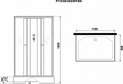 Niagara Душевая кабина Promo P110/80/26Q/MT/BK – фотография-11