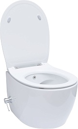 Allen Brau Унитаз подвесной Fantasy 4.11HC1.20 белый глянец с крышкой 4.11005.20 – фотография-31