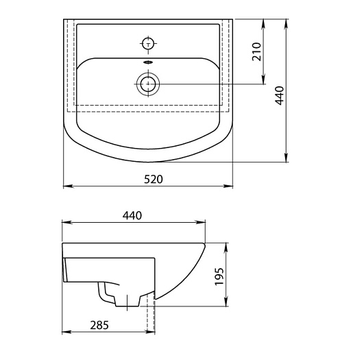 Merkana Мебель для ванной комнаты Кастилия 50 – картинка-5