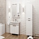Onika Мебель для ванной Харпер 55.10 белая глянцевая/мешковина – фотография-19