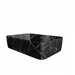 Teymi Раковина накладная в ванную Helmi S 48 чёрный мрамор T50299 – фотография-2