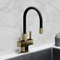 Sancos Смеситель для кухни Arno SC4005BG брашированное золото PVD покрытие – фотография-3