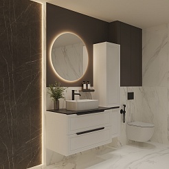 Зов Тумба под раковину Севилья 100 подвесная матовая белая/столешница куритиба – фотография-2