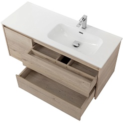 BelBagno Тумба под раковину Kraft 120 R подвесная Rovere Galifax Bianco – фотография-4