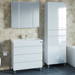 СанТа Мебель для ванной Марс 80 напольная – фотография-6