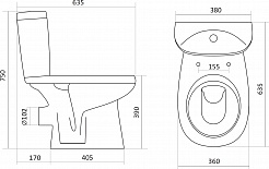 Santek Унитаз-компакт Анимо 1WH302135 с микролифтом – фотография-10