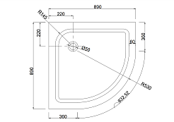 Taliente Душевой поддон PTA-09091 90/90 белый – фотография-3