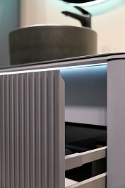 Jorno Тумба под раковину Lumino 120 подвесная антрацит – фотография-8