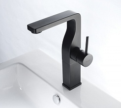 Bravat Смеситель для раковины Arc F16061K-A2-ENG чёрный – фотография-2