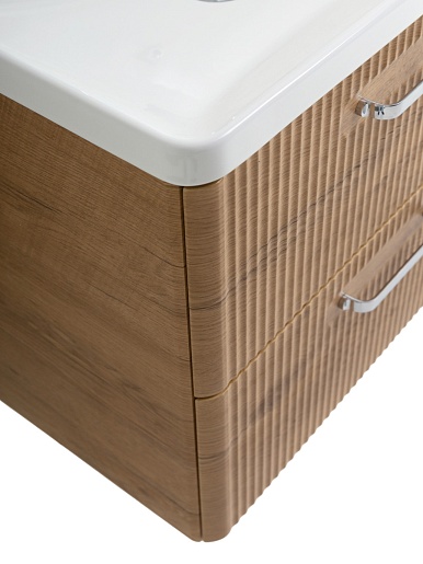 BelBagno Тумба с раковиной Due 50 подвесная Rovere Nature ручки Хром полированный – картинка-5