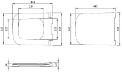 Allen Brau Унитаз подвесной Infinity 4.21011.AN антрацит с крышкой 4.21014.AN – фотография-28