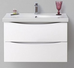 BelBagno Тумба с раковиной FLY 700 Bianco Lucido – фотография-1