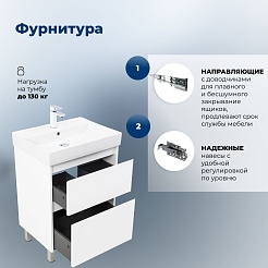 Aquanet Мебель для ванной Nova Lite 2.0 60 белая – фотография-26